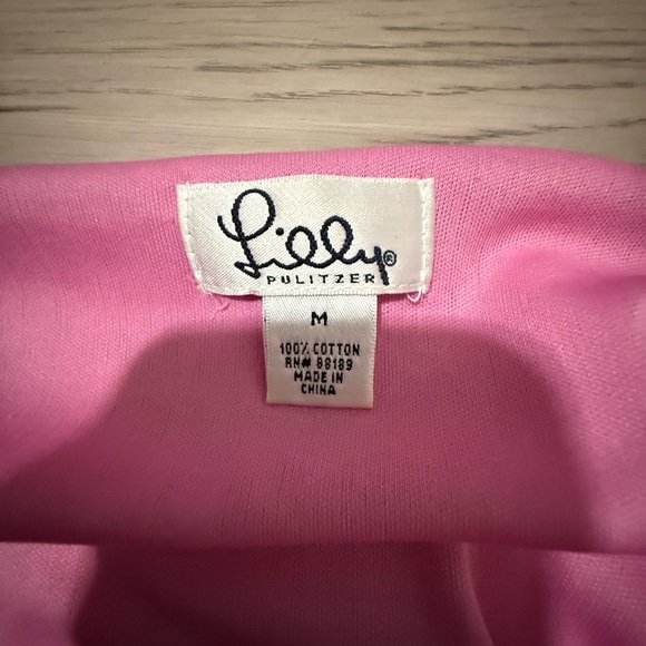 Vintage Lilly Pulitzer Pink Cotton Top - Picture 3 of 5
